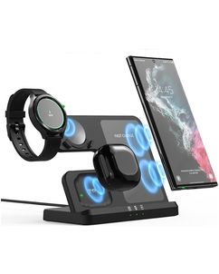 Mobigear Galaxy Dock QI-Ladestation für Smartphone / Galaxy Buds und Galaxy Watch - Schwarz