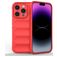 Mobigear Bumpy iPhone 15 Pro Hülle Flexibles TPU Backcover - Rot