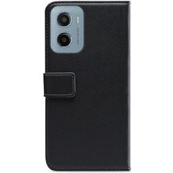 Mobilize Classic Gelly Motorola Moto E15 Hülle Klapphülle Geldbörse - Schwarz