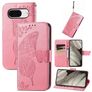 Mobigear Butterfly Google Pixel 8 Hülle Klapphülle Geldbörse - Pink