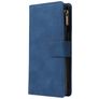 Mobigear Zipper OnePlus 8 Pro Hülle Klapphülle Geldbörse - Blau