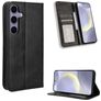 Mobigear Sensation Samsung Galaxy S25 FE Hülle Klapphülle Geldbörse - Schwarz