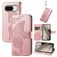 Mobigear Butterfly Google Pixel 8 Hülle Klapphülle Geldbörse - Roségold