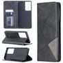 Mobigear Rhombus Slim Samsung Galaxy S21 Ultra Hülle Klapphülle - Schwarz