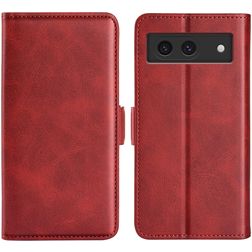 Mobigear Slim Magnet Google Pixel 8a Klapphülle Portemonnaie - Rot