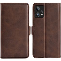 Mobigear Slim Magnet Realme 9 Pro Plus Klapphülle Portemonnaie - Braun