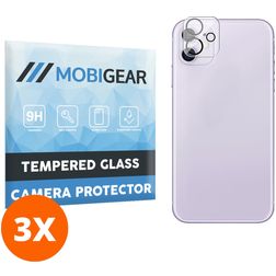 Mobigear iPhone 11 Panzerglas Gehärtetes Glas Kamera Schutz - Hüllenfreundlich (3er Pack)