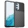 Mobigear Groove Samsung Galaxy A54 Hülle Flexibles TPU Backcover - Schwarz