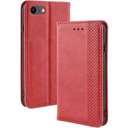 Mobigear Sensation iPhone 8 Hülle Klapphülle Geldbörse - Rot