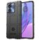Mobigear Rugged Shield Motorola Edge 40 Hülle Flexibles TPU Backcover Stoßfest - Schwarz