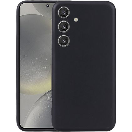 Mobigear Basics Samsung Galaxy S24 FE Hülle Flexibles TPU Backcover - Schwarz