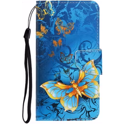 Mobigear Design Xiaomi Redmi 9A Hülle Klapphülle Geldbörse - Schmetterling