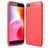 Mobigear Brushed Slim Xiaomi Redmi Go Hülle Flexibles TPU Backcover - Rot