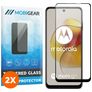 Mobigear Premium Motorola Moto G73 5G Panzerglas Gehärtetes Glas Displayschutz - Hüllenfreundlich - Schwarz (2er Pack)