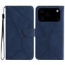 Mobigear Stitch iPhone 17 Pro Max Hülle Klapphülle Geldbörse - Blau