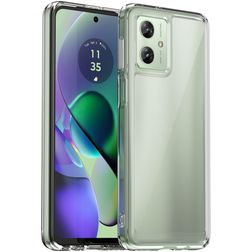 Mobigear Crystal Durchsichtig Motorola Moto G54 Hülle Hardcase Backcover - Transparent