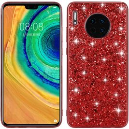 Mobigear Glitter Huawei Mate 30 Hülle Hardcase Backcover - Rot