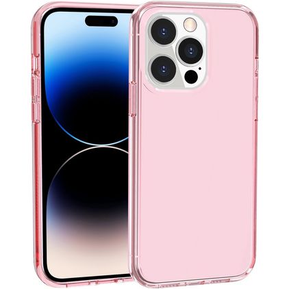 Mobigear Crystal iPhone 14 Pro Max Hülle Hardcase Backcover - Pink