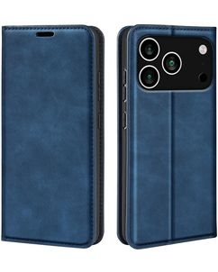 Mobigear Retro Slim iPhone 18 Pro Klapphülle Portemonnaie - Dunkelblau