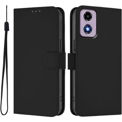 Mobigear Urban Wallet Motorola Moto G04 Hülle Klapphülle Geldbörse - Schwarz