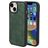 Mobiparts Classic iPhone 14 MagSafe Hülle TPU,Kunstleder Backcover - Emerald Green