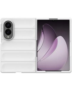 Mobigear Bumpy Samsung Galaxy Z Fold 8 Hülle Flexibles TPU Backcover - Weiß