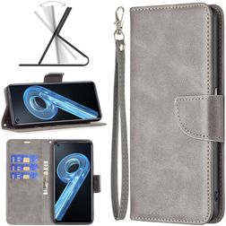 Mobigear Excellent OPPO A96 Hülle Klapphülle Geldbörse - Grau