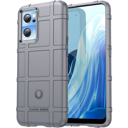 Mobigear Rugged Shield OnePlus Nord CE 2 Hülle Flexibles TPU Backcover Stoßfest - Grau