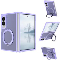 Mobigear 360 Rotating Ring Samsung Galaxy Z Fold 8 Ultra MagSafe Hülle Hardcase Backcover mit Ringhalter - Lila