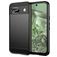 Mobigear Brushed Slim Google Pixel 8a Hülle Flexibles TPU Backcover - Schwarz