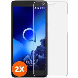 Mobigear Alcatel 1C (2019) Panzerglas Gehärtetes Glas Displayschutz - Hüllenfreundlich (2er Pack)