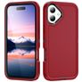 Mobigear Rugged iPhone 17 Hülle Hardcase Backcover Stoßfest - Rot