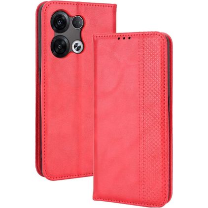 Mobigear Sensation OPPO Reno 8 5G Hülle Klapphülle Geldbörse - Rot