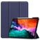 Mobigear Tri-Fold Gel iPad Pro 12.9 Zoll (2022) Hülle Klapphülle + Stifthalter - Blau