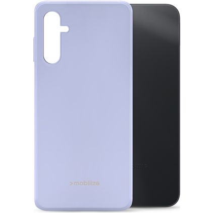 Mobilize Rubber Gelly Samsung Galaxy A14 Hülle Flexibles TPU Backcover - Pastel Purple