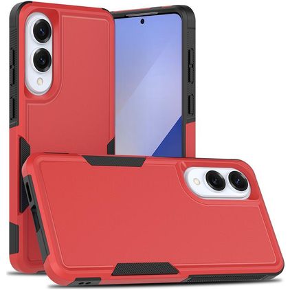 Mobigear Heavy Armor Samsung Galaxy S25 Edge Hülle Hardcase Backcover Stoßfest - Rot
