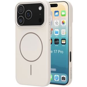 Mobiparts Slim Line iPhone 17 Pro MagSafe Hardcase Backcover - Off White