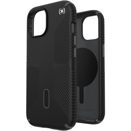 Speck Presidio2 Grip iPhone 15 MagSafe Hülle Hardcase Backcover Stoßfest - Schwarz
