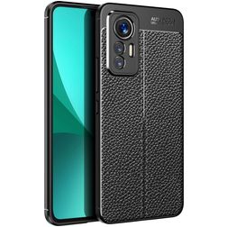 Mobigear Luxury Xiaomi 12 Lite Hülle Flexibles TPU Backcover - Schwarz