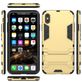 Mobigear Armor Stand iPhone XS Max Hülle Hardcase Backcover Stoßfest mit Ständer - Gold