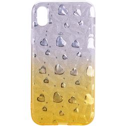 Mobigear Design iPhone XS Max Hülle Flexibles TPU Backcover - Hearts
