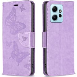 Mobigear Butterfly Xiaomi Redmi Note 12 Hülle Klapphülle Geldbörse - Lila