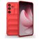 Mobigear Bumpy Samsung Galaxy S25 FE Hülle Flexibles TPU Backcover - Rot