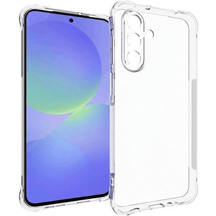 Mobigear Cushion Durchsichtig Samsung Galaxy A17 Hülle Flexibles TPU Backcover - Transparent