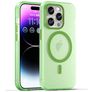 Mobigear Shockproof iPhone 16 Pro Max MagSafe Hülle Flexibles TPU Backcover - Grün