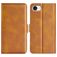 Mobigear Slim Magnet iPhone 16e Hülle Klapphülle Geldbörse - Cognac