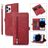 Mobigear Zipper iPhone 14 Pro Klapphülle Portemonnaie - Rot