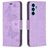 Mobigear Butterfly Samsung Galaxy A54 Hülle Klapphülle Geldbörse - Lila