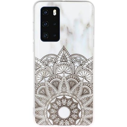 Mobigear Marble Huawei P40 TPU (flexibel) Backcover - Mandala