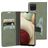 Mobiparts Classic Wallet Samsung Galaxy A12 Hülle Klapphülle Geldbörse - Stone Green